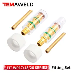 TIG Argon Arc Welding TIG 8# 6# Chuck Screen Glass Kit fittings Lens Cup Nozzle fit for WP26 WP17 WP18 Torch Accessories
