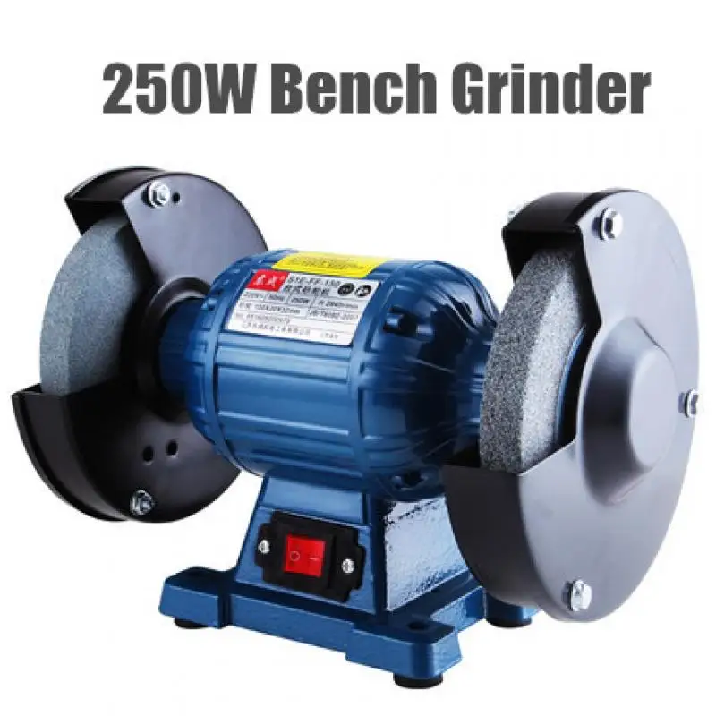 high Quality 150mm Bench Grinder 220v 250w Disc Grinder For Metal 150x20x32mm