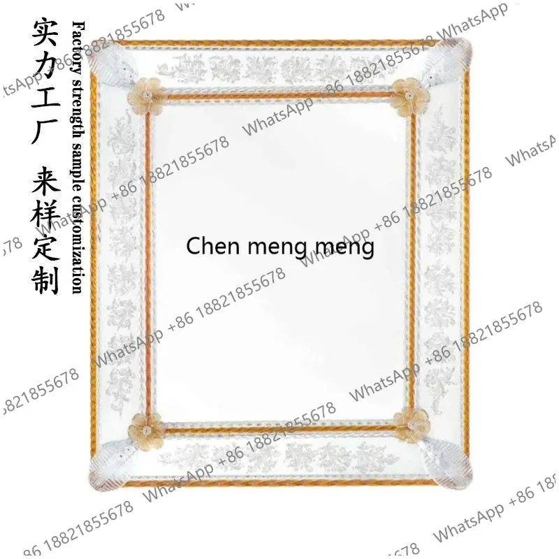 M85 Household round bathroom wall-mounted mirror bathroom mirror toilet decoration vanity mirror Nordic