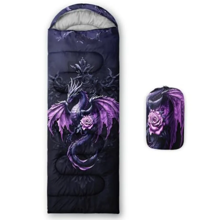 

Camping Sleeping Bags Warm and Cool Weather Warm Waterproof Backpacking Sleeping Bag All Seasons Camping, for Adults Boys Girls