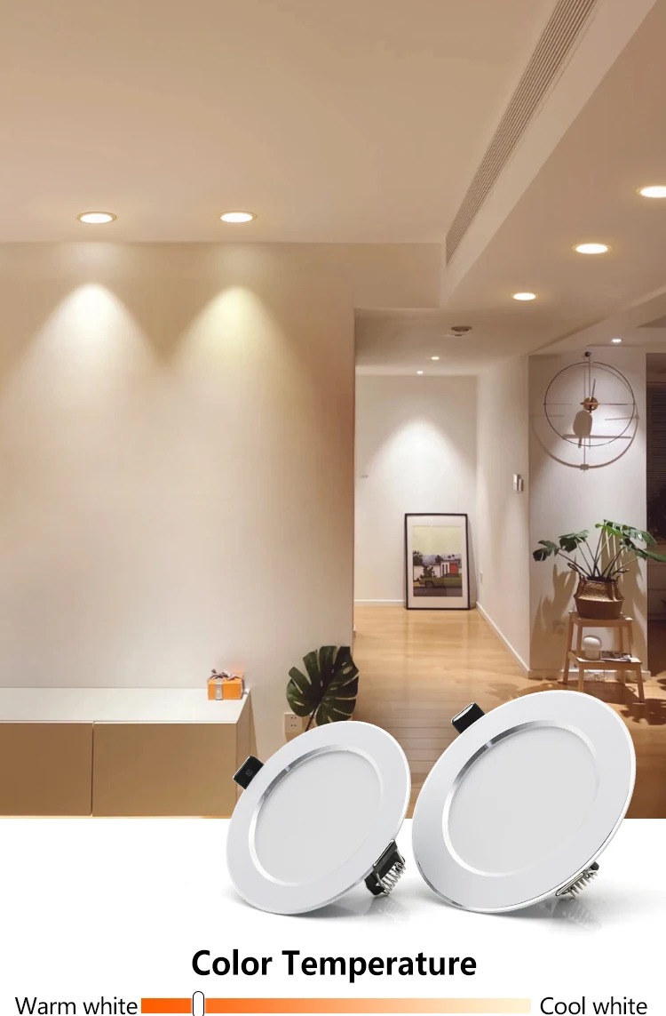LED Downlight 7W 9W 12W 15W 18W AC 220V 240V Einbau Runde Led decke Lampe Strahler Panel Lichter Innen Beleuchtung Spot Licht – Detail 1