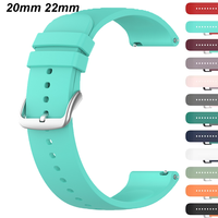 22mm Silicone Strap For Huami Amazfit GTR 4/3/2 GTR 47mm Pace Stratos 3 2 2S Smart Watch Band For Xiaomi Watch Color 2 S2 S1