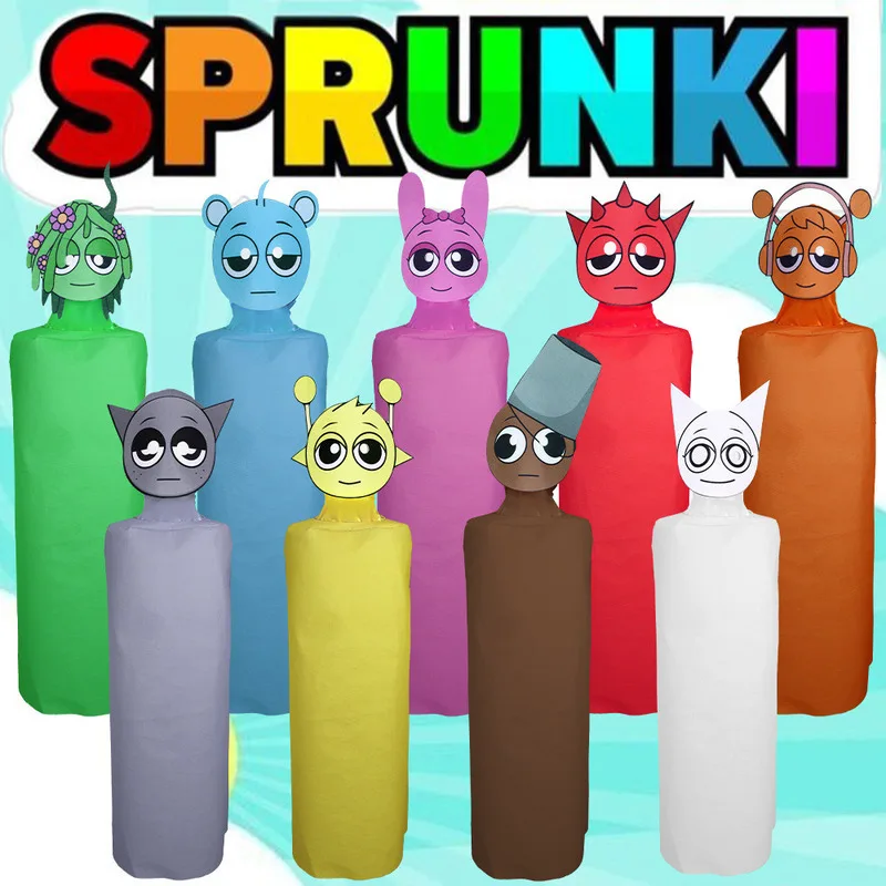 

Sprunki Cosplay For Children's Day Stage Performance Costume Sprunki Cosplay Halloween Birthday Party Costumes Props for adults