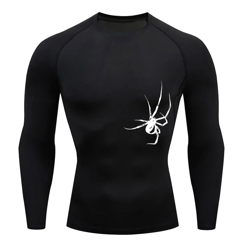 Compression Long Sleeve Shirt Men Sun Protection Base Layer Skin Bodybuilding T-Shirt Quick Dry Sports Top rashgarda MMA Tops