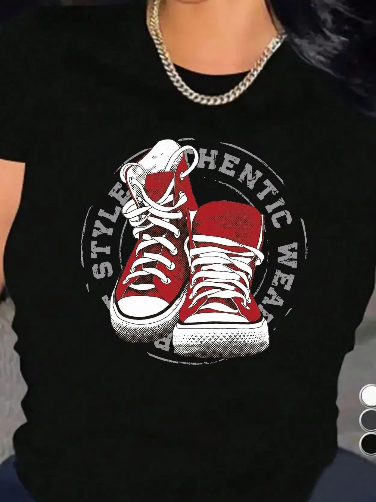 2026 Women's New Women's Spring/Summer Casual Canvas Shoes Printed Solid Color Short sleeved T-shirt Top