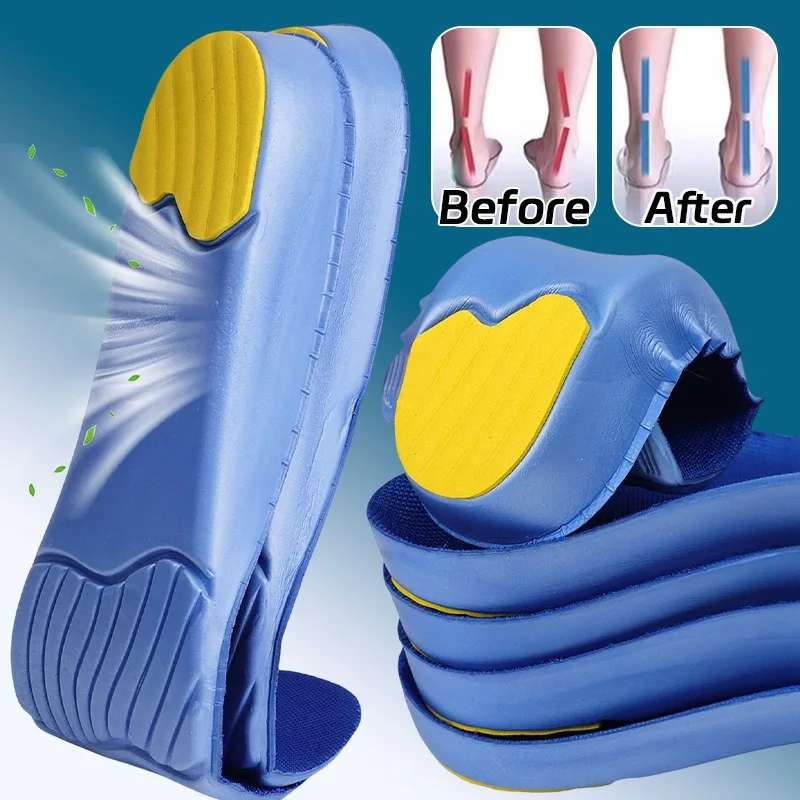 EVA Sport Insoles Flat Foot Corrective Insoles with Arch Support Stability Anti-slip Motion Correction and Supination Control