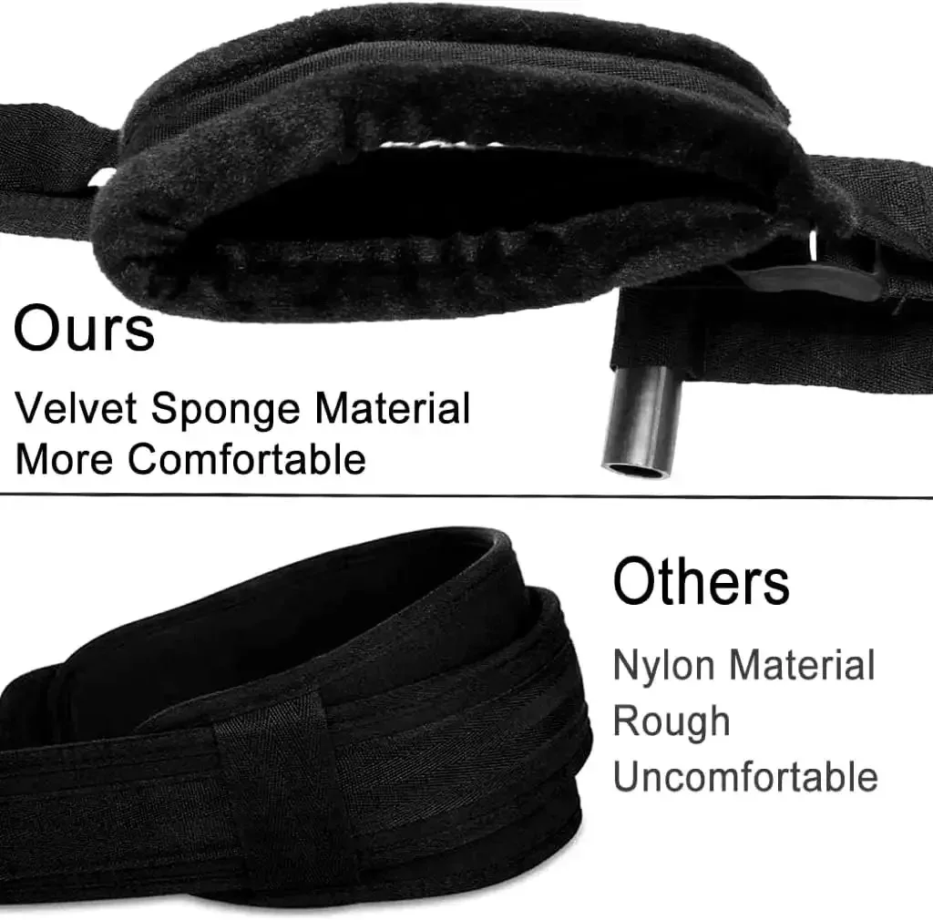 أرجوحة جنسية فوق الباب مع مقعد ناعم وسادة الساق ، وسادة معلقة للكبار ، حزام الساق المنقسم ، ألعاب جنسية للأزواج