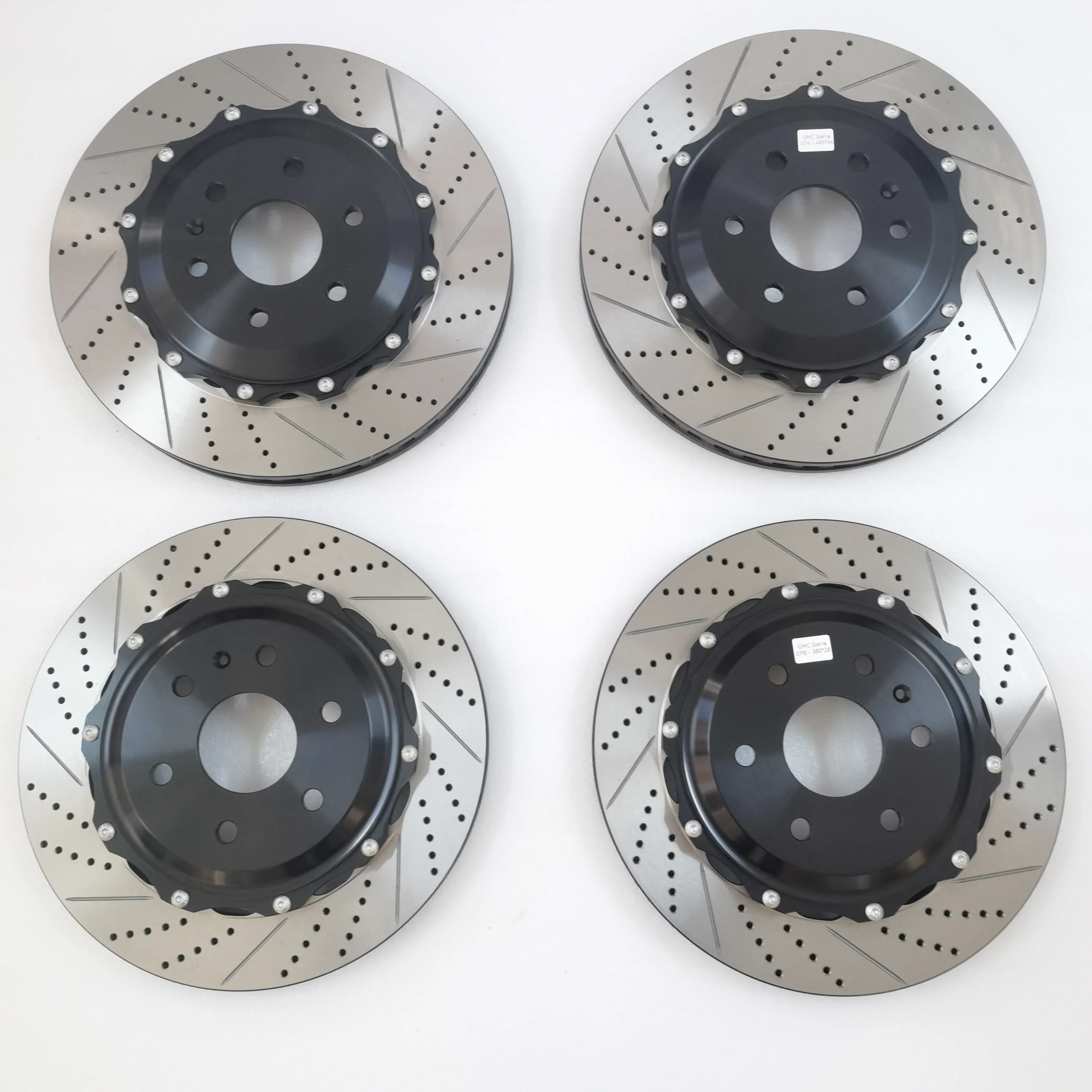 Upgraded versionJekit Auto Drilled Slot Brake Discs Front 400x38 mm and Rear 356x22 mm for  S6   Lexus Models Including Land Cru