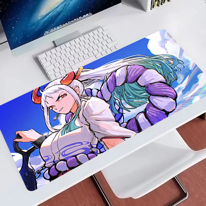 Computer Mouse pad kawaii one piece Yamato Anime Desk Mat Large Gamer Keyboard Pad Foldable Portable Anti Skid Gaming MousePad