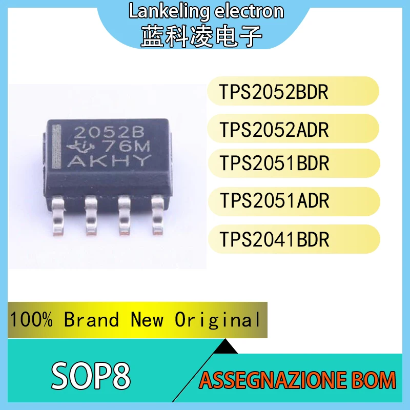 

TPS2052BDR TPS2052ADR TPS2051BDR TPS2051ADR TPS2041BDR 100% Brand New Original Integrated circuit SOP8