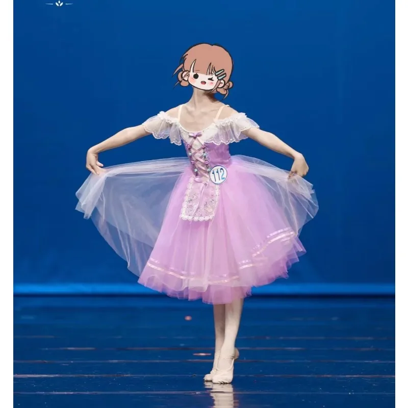 

Falda de ballet para niños programas de baile en el campus trajes bailarina ballet trajes actuación colectivos para escenario