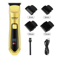 hiena Men's Cordless Hair Clipper USB Rechargeable Electric Hair Clipper Zero Gap Trimmer Electric Hair Cutting Machine