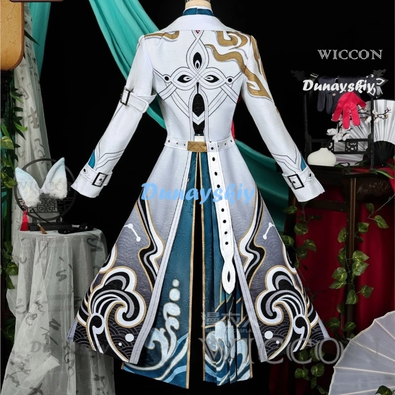 Honkai Star Rail Feixiao Cosplay Kostuum Pruik Spel Uniform Hoofddeksels Fei Xiao Cosplay Kostuum Halloween Feest Uniform Vrouwen Mannen