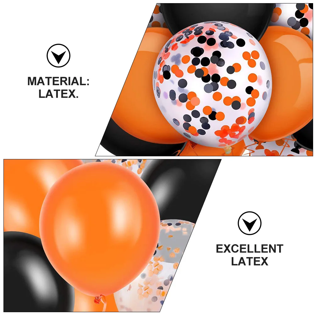 

15Pcs Party Balloons Latex Halloween Balloons Adornment Perfect for Birthday Wedding Home Indoor Outdoor Event Decorations