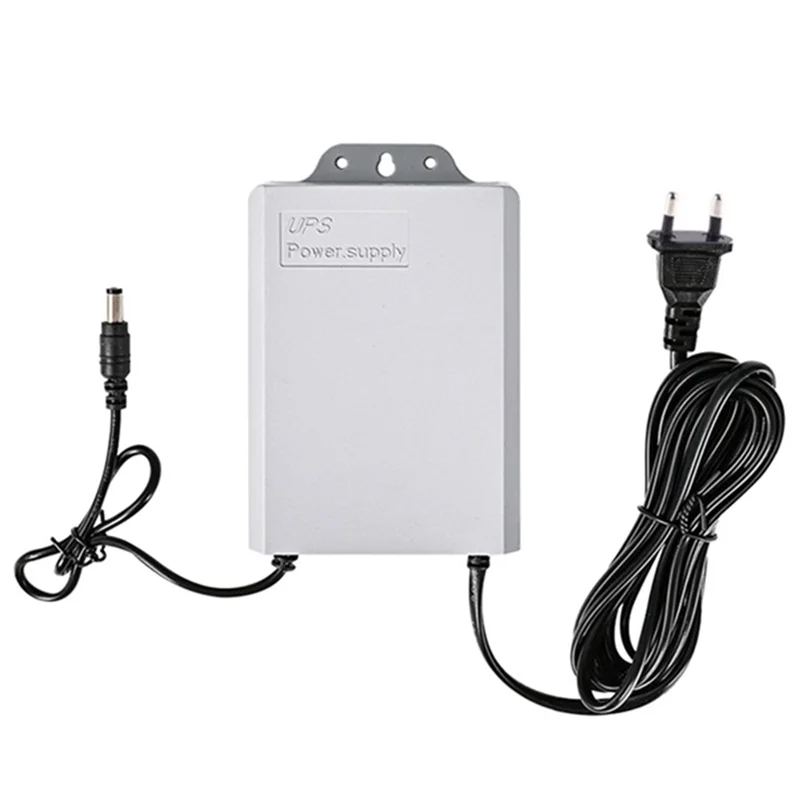 12V-2A UPS Power Supply for WiFi Router Modem Security Camera for Power Outages EU Plug