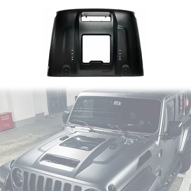 

LUMA 4x4 аксессуары двигателя прозрачная крышка капота защита двигателя сталь 2018 + для Jeep Wrangler JL Gladiator JT