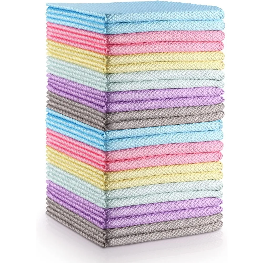 

Нано-салфетки для уборки без разводов, многоразовые салфетки из микрофибры для кухонных столешниц, окон, зеркал и стекла, набор