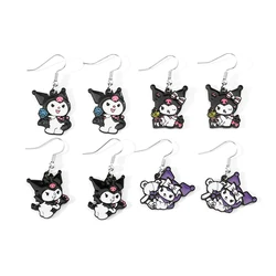 Sanrio Cartoon Earrings for Friends, Cute Kuromi Ear Studs, Birthday Party Jewelry Accessories, Funny Gifts, Fashion