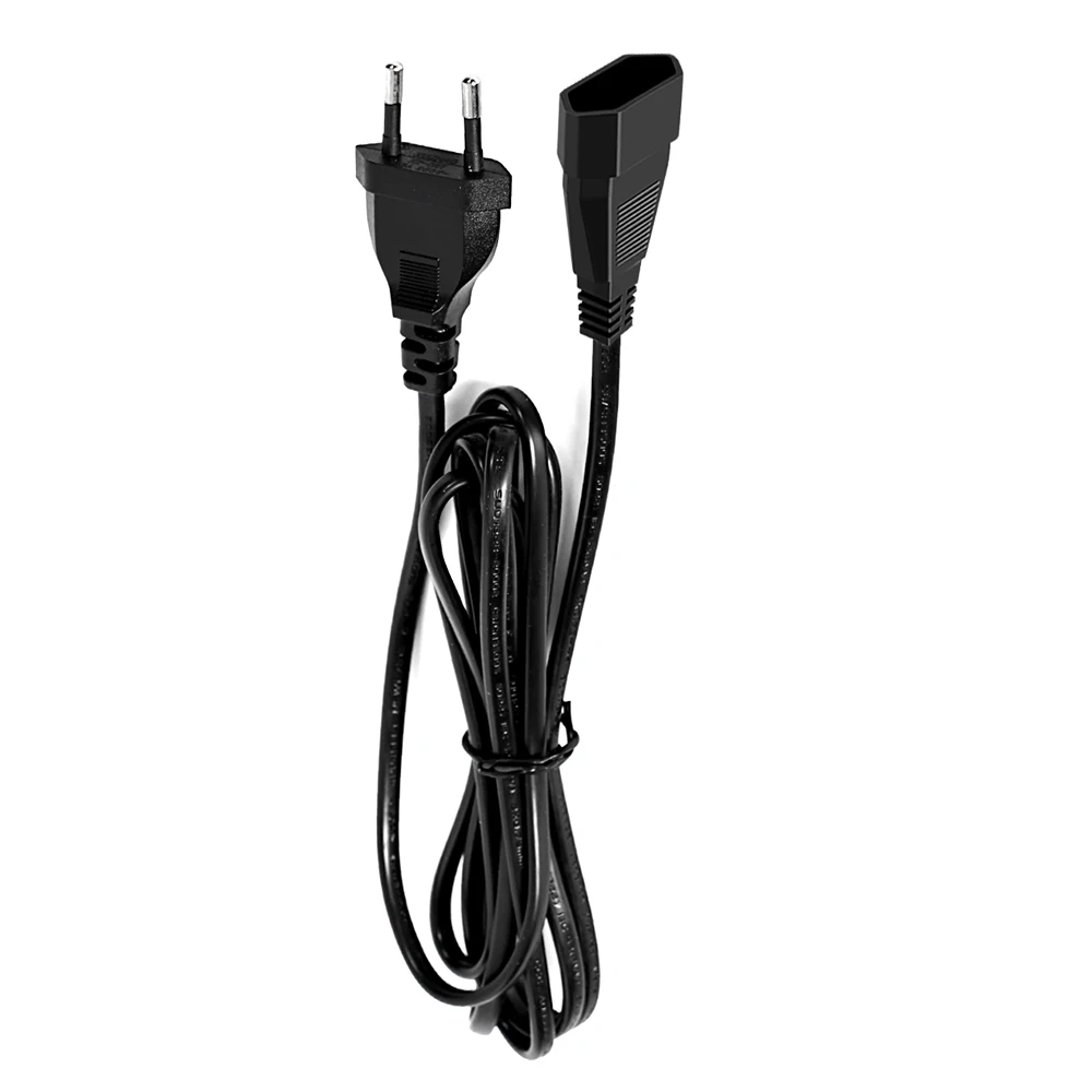3pcs Home Appliance AC EXTENSION CORD 2-Pin Power Cord Round Pin European Plug Power Cables With CE Certification