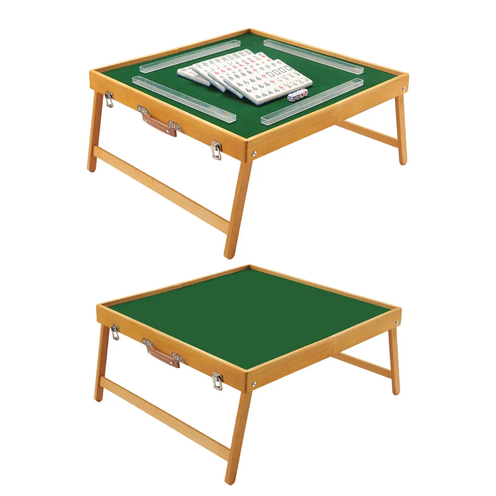 Miniature Chinese Mahjong Game Set Family Table Games Portable Travel Mahjong Table for Leisure Time Party Home Birthday Travel