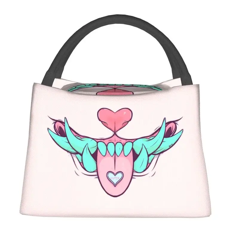 

Изготовленные на заказ сумки для обеда Sweet Tooth Oni Hannya Monster, женские теплые изолированные коробки для завтрака-холодильника для работы, пикника или путешествий