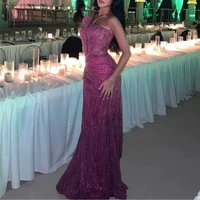 Customized High Quality Evening Dresses Elegant Vintage Sweet Sexy Pink Mermaid Beads Lace Formal Occasion Long Dress Sparkle 5