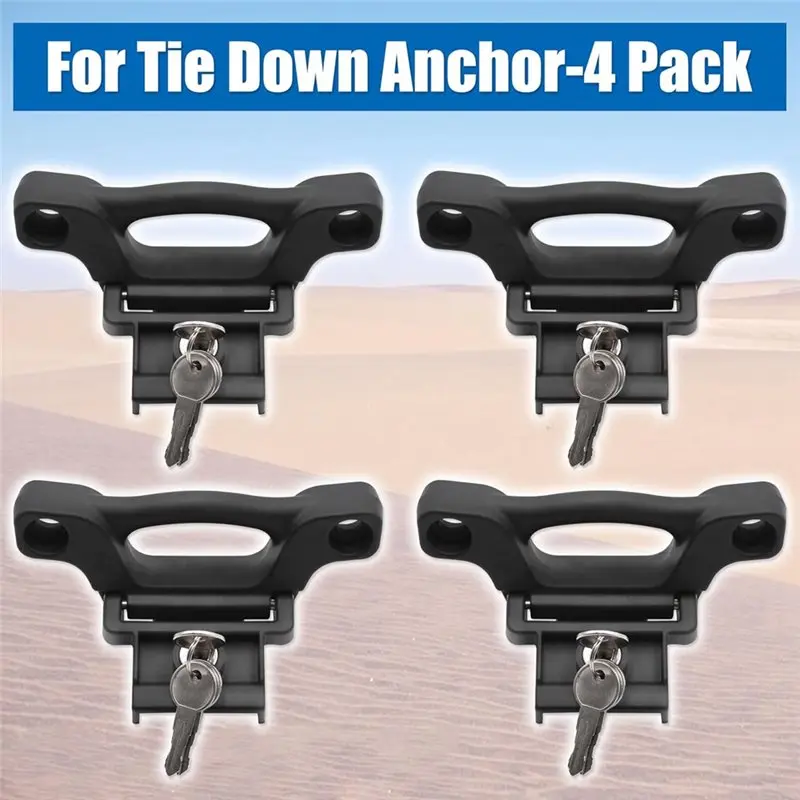 Car Bed Tie Downs 4-Pack Tie Down Anchors For Ford F150 F250 F350 2015-2018 FL3Z-99000A64-B Bed Cleats Box Link Kit-Y79A