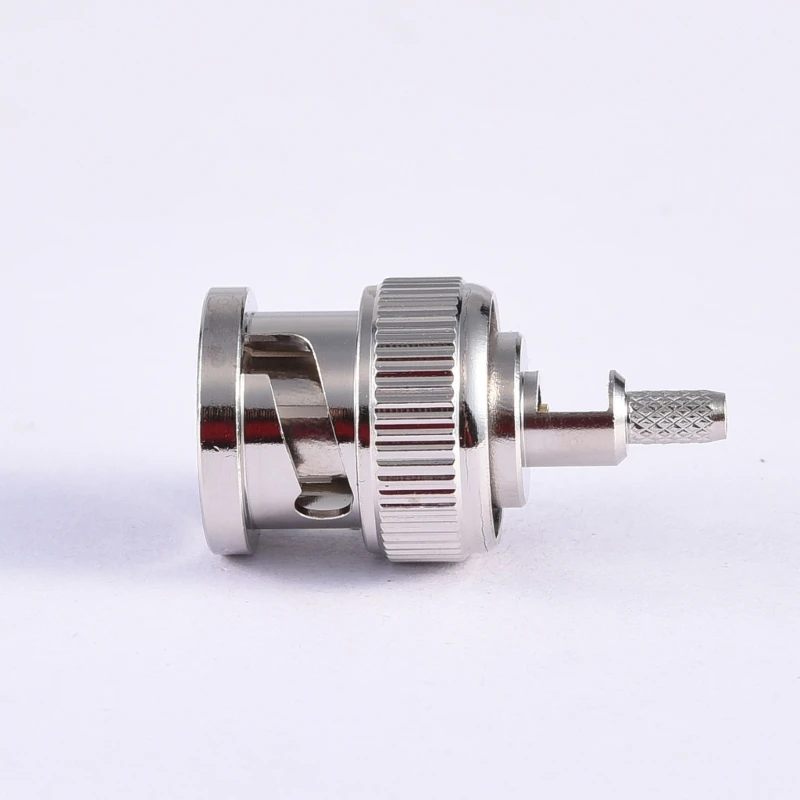 50ohm BNC Mannelijke Rechte Crimp Attachment Radiofrequentie Coaxiale Connector voor RG316 RG174 Kabel BNC-C-J1.5