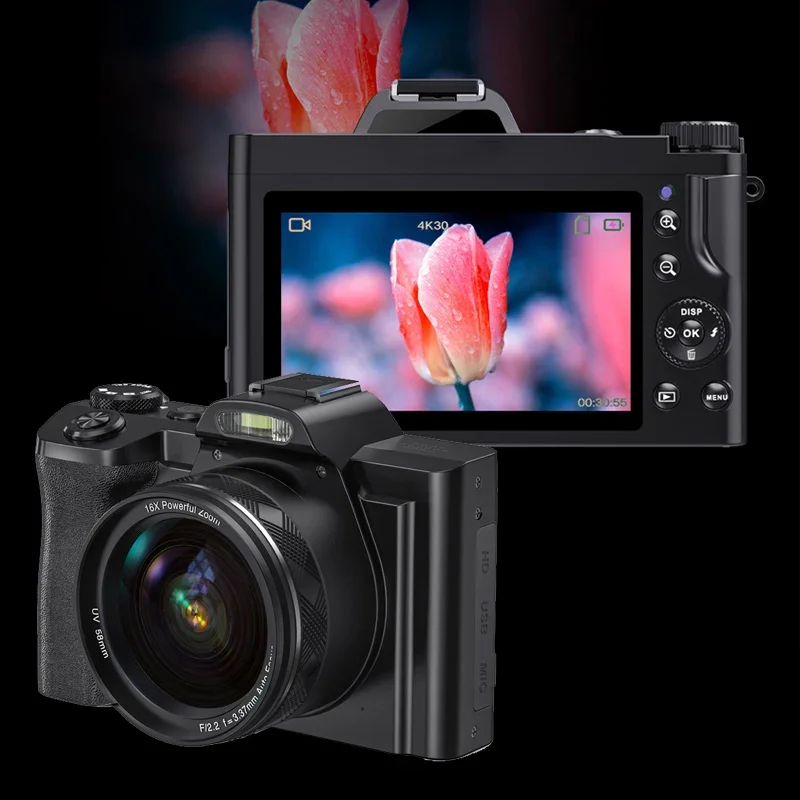 2026 Portable 5K 4K HD Vlogging Photo Video Recorder Cameras Wifi Digital DSLR Camera Good Price In China Factory