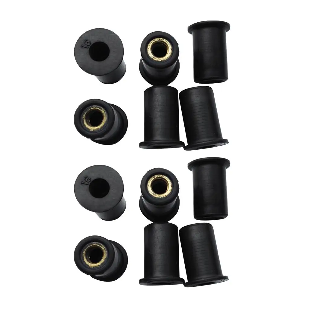 

Kayak Rubber Well Nuts Flanged Brass Nut Blind Fastener for Motor Boat Accessories and Kayak Mounting Needs