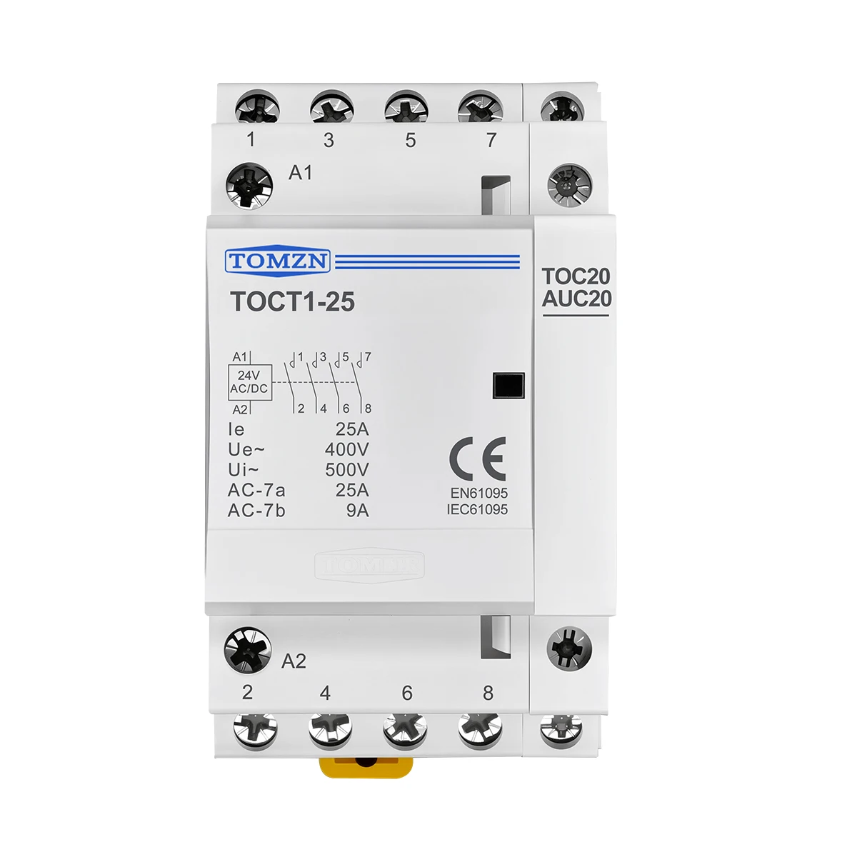 TOMZN O+F Auxiliary Contactor for TOCT1 househould AC contactor 2NO or 1NO 1NC