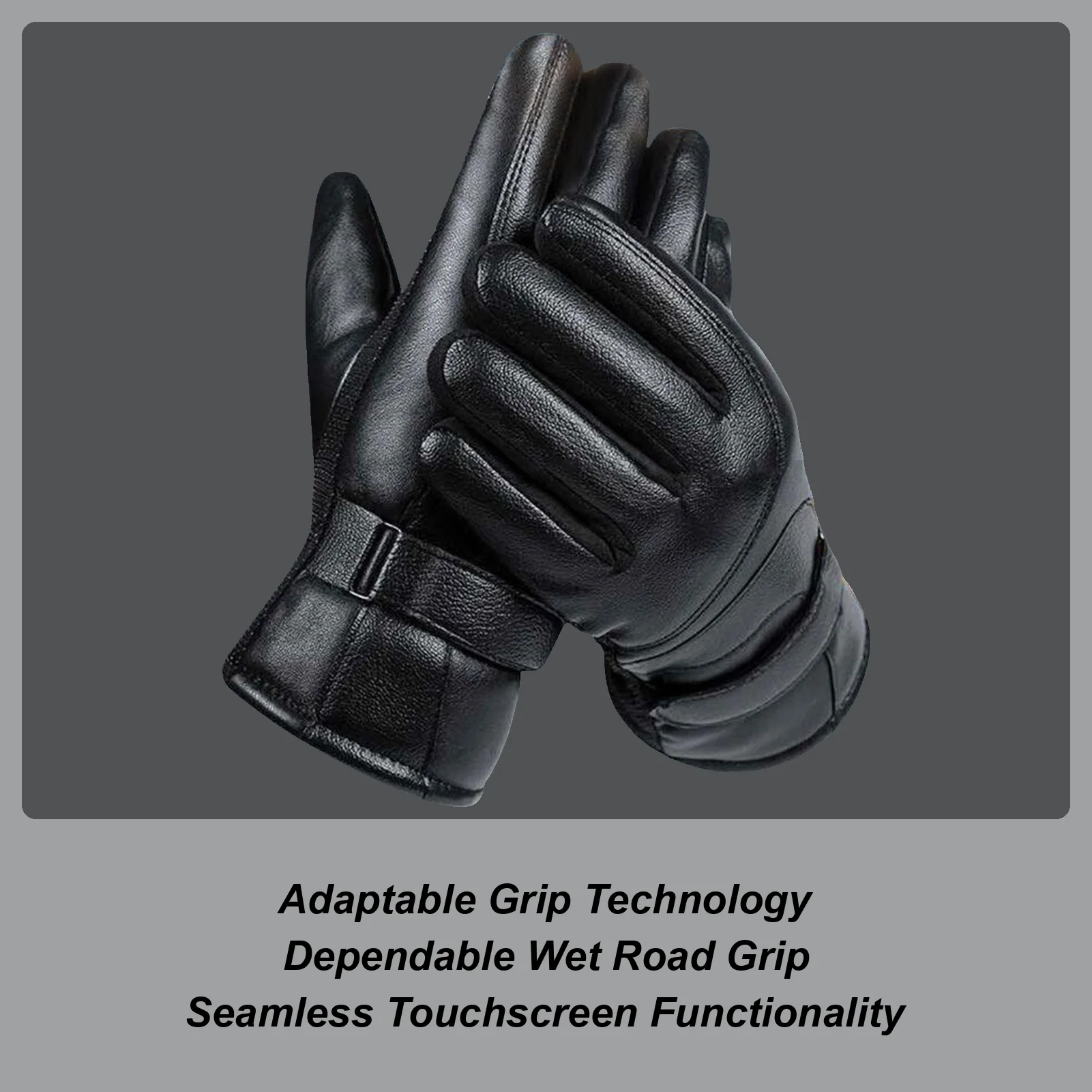 

Cold Weather Riding Gloves for Motorcycle Bicycle Scooter, Windproof Thermal Touchscreen Gloves for Long Distance Commute