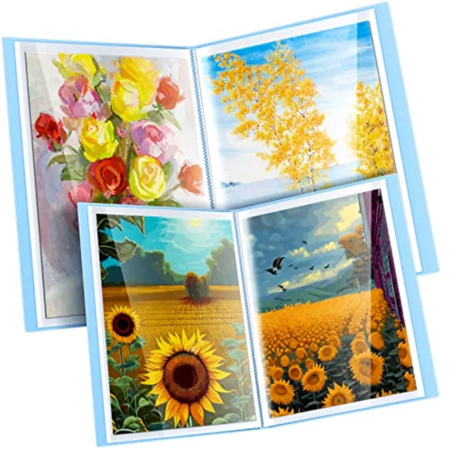 

60 Pages A2 and A3 Diamond Painting Storage Book Diamond Art Portfolio Folder Artwork Art Binder Storage Presentation Book with