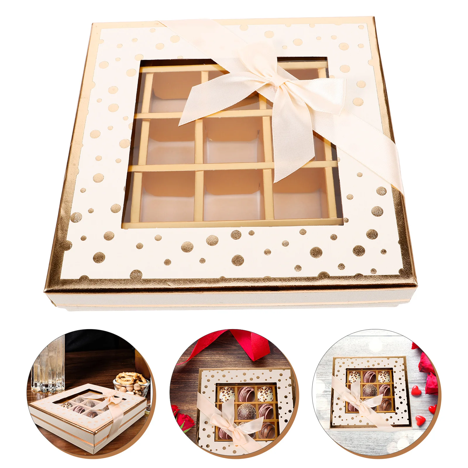 Heart-shaped Chocolate Box Clothing Boxes for Gifts Chocolates Empty Cardboard Clear