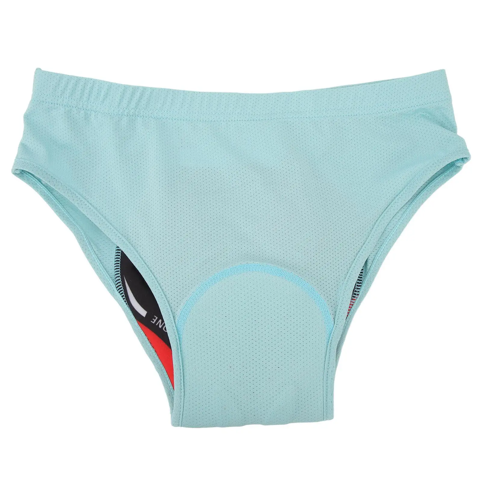 Men's Cycling Underwear with Thick Silicone Padding - Breathable Mesh Elastic Waistband in Light Blue for road Riding