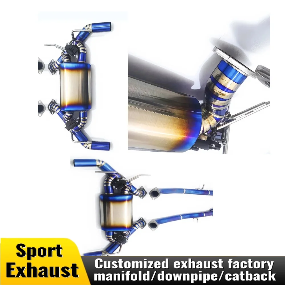 

Valve exhaust cat back for 2010-2021 Infiniti G37 COUPE 3.7L modified titanium alloy racing performance exhaust pipe muffler