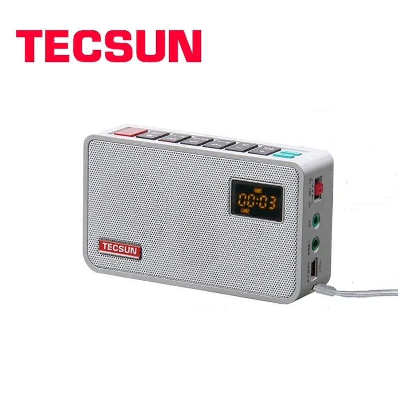 TECSUN ICR-100 TF Card Fm Radio Mini-loudspeaker Recorder MP3 Player Radio FM 76-108 With 16G Max Memory TF Card Fm Radio