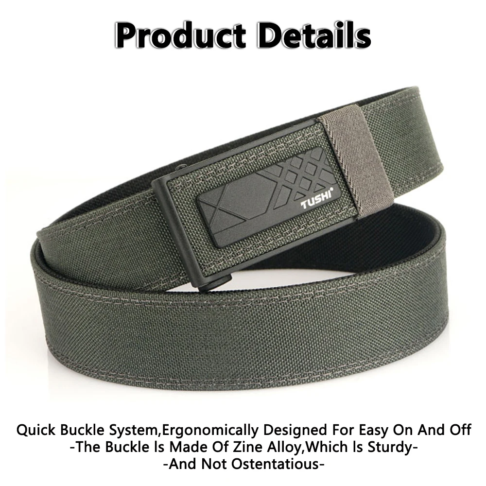 TUSHI Neue Harte Taktische EDC Gürtel für Männer Verdeckte Tragen Militär Gürtel Männer Taille Gürtel Dicken Nylon Jagd IPSC Zubehör Männlich – Detail 6