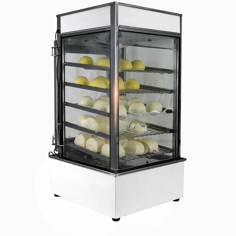 #Commercial Electric Steaming Cabinet Surrounded Toughened Glass Commerical Bun Steamer Bread Steamer Steamed Buns Furnace FD-50