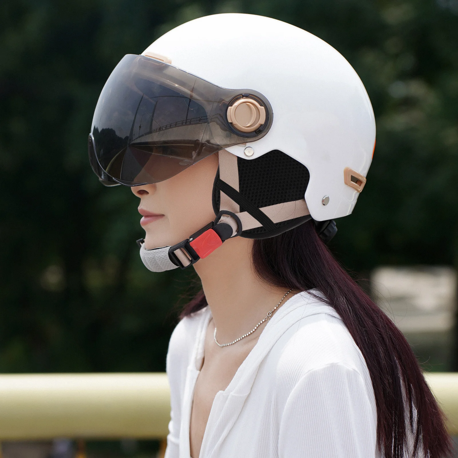 زوج واحد من أغطية الأذن المناسبة العالمية للرجال في الشتاء، واقيات الأذن الدافئة لركوب الخيل المسموع لحجب الرياح #5