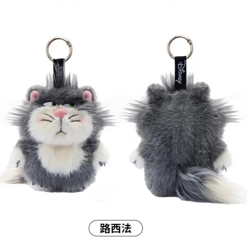 LLavero de peluche de la serie de gatos circundantes de Disney de 12Cm, monedero, funda para auriculares, cremallera de doble capa, regalo de Navidad para niña y niño