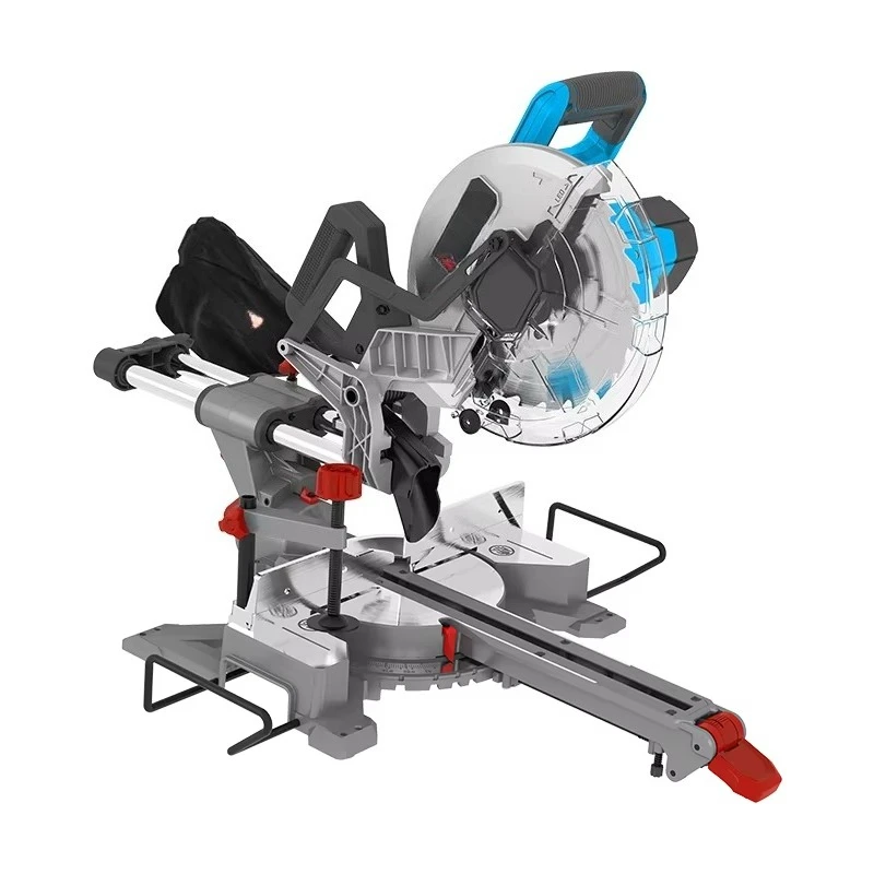 255Mm power-off miter saw aluminum wood cutter 2000 watts electric compound sliding miter