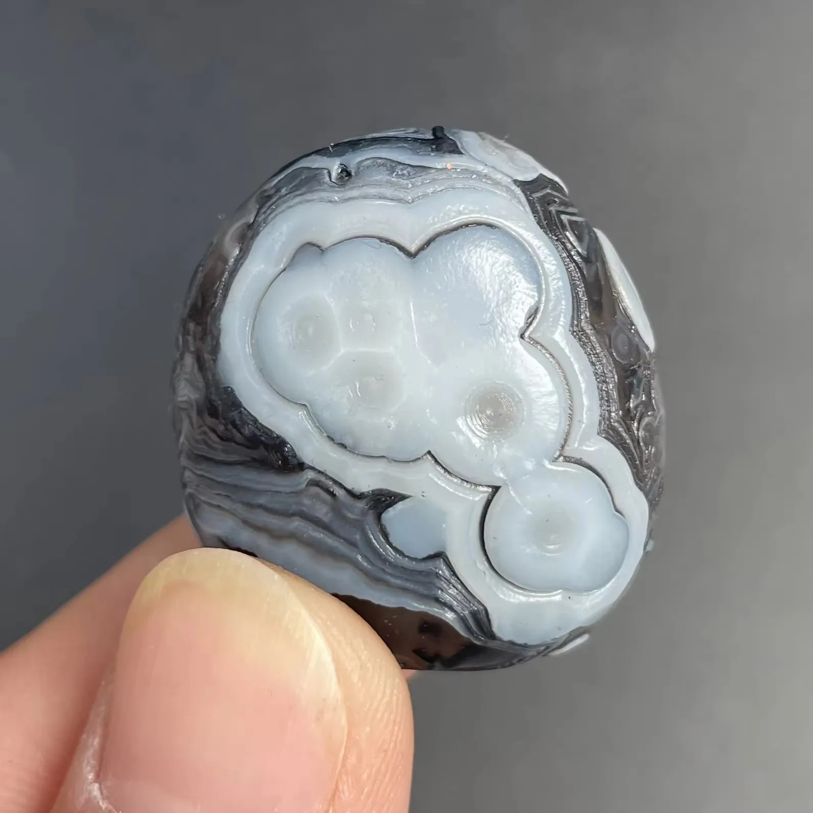 Natural Sardonyx Gobi Agate Alxa Eye Rock Mineral Energy Crystal Chakra Reiki Healing Stone Garden Decor