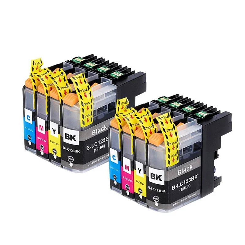 Cartuchos de tinta compatibles con impresora Brother LC123 XL, LC123, MFC, J4410DW, J4510DW, J870DW, J4710DW, DCP, J4110DW, J132W, J152W, J552DW