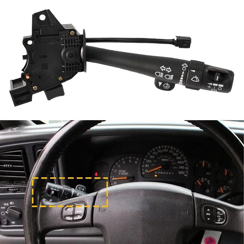 

Turn Signal Cruise Control Windshield Wiper Arm Lever Switch For Chevrolet GMC Car Turn Signal Multi-Function Switch 12450067