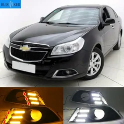 2PCS For Chevrolet Epica 2013 2014 White yellow blue LED Fog Lamps Daytime Running Light DRL