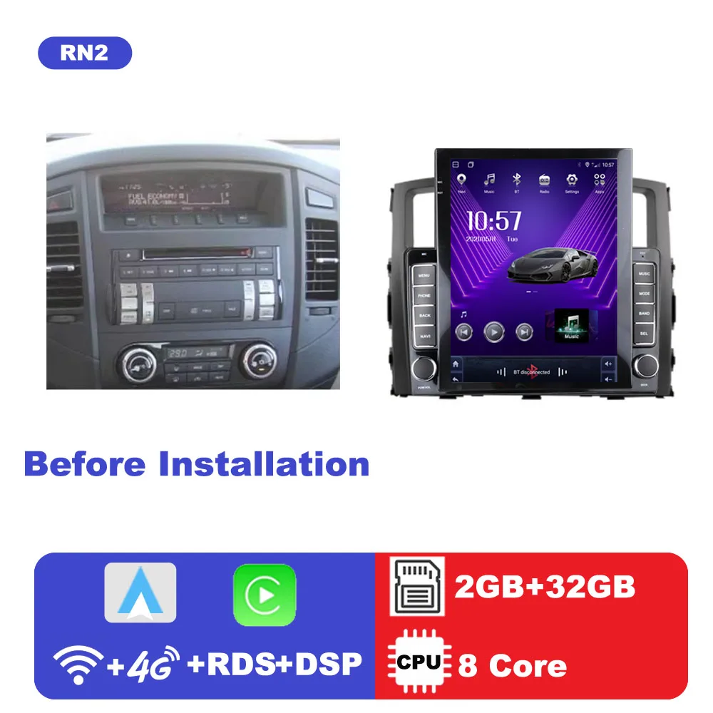 9.7インチ パジェロ4 V80 V90 Android カーナビ