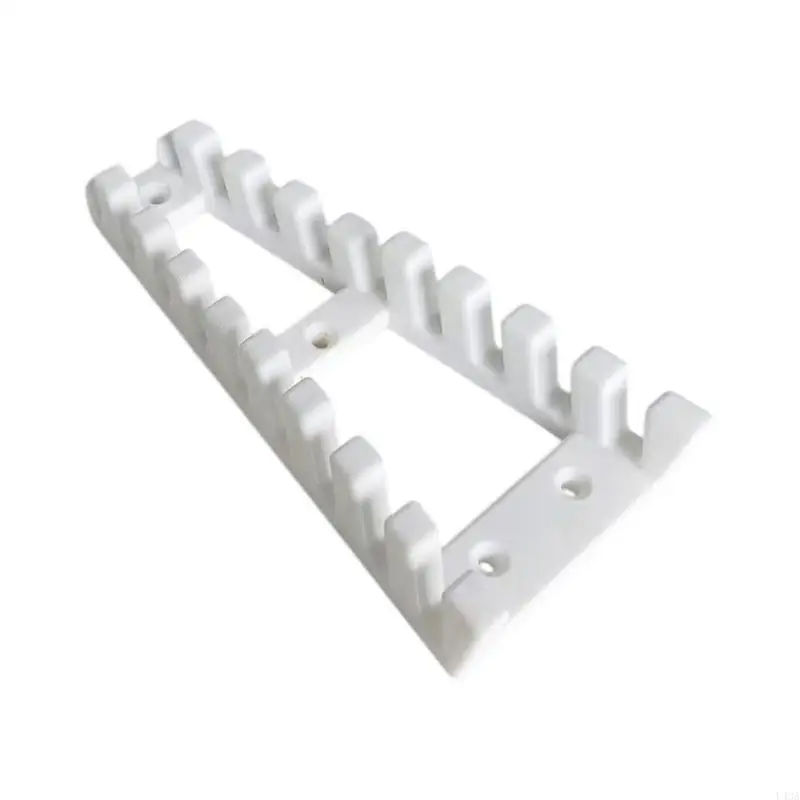L43A Home Repair Storage Rack for Hand Tool Use, Wall Mount Slot Layout with Layered Plastic Rack Body for Garage Areas