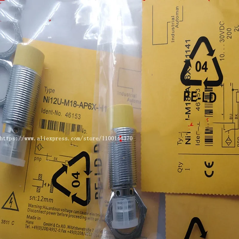3Pcs New High Quality Plug-in sensor  NI12U-M18-AN6X-H1141 NI12U-M18-AP6X-H1141