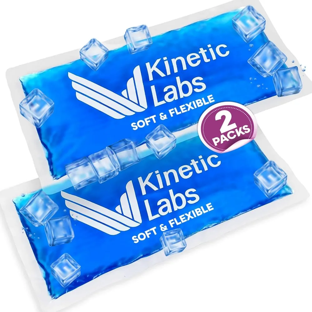 Reusable Flexible Gel Ice Packs for Hot Cold Therapy on Knee Shoulder and Back